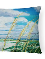 12 in x 16 in  Outdoor Throw Pillow Sea Oats Canvas Fabric Decorative Pillow