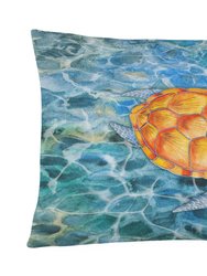12 in x 16 in  Outdoor Throw Pillow Sea Turtle Canvas Fabric Decorative Pillow