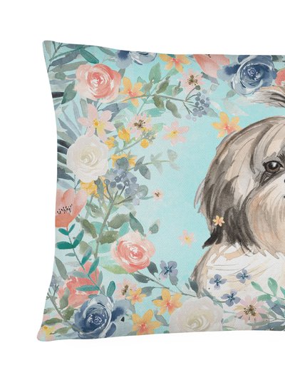 Caroline's Treasures 12 in x 16 in  Outdoor Throw Pillow Shih Tzu Canvas Fabric Decorative Pillow product
