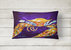 12 in x 16 in  Outdoor Throw Pillow The Right Stuff Crab in Purple Canvas Fabric Decorative Pillow