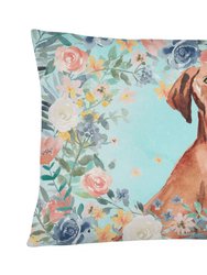 12 in x 16 in  Outdoor Throw Pillow Vizsla Canvas Fabric Decorative Pillow