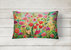 12 in x 16 in  Outdoor Throw Pillow Wild Beauty Flowers Canvas Fabric Decorative Pillow