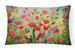 12 in x 16 in  Outdoor Throw Pillow Wild Beauty Flowers Canvas Fabric Decorative Pillow