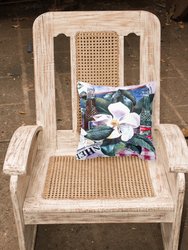 14 in x 14 in Outdoor Throw PillowBarq's and Magnolia Fabric Decorative Pillow