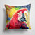 14 in x 14 in Outdoor Throw PillowBird - Parrot Fabric Decorative Pillow