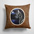 14 in x 14 in Outdoor Throw PillowBlack Great Dane in the Moonlight  Fabric Decorative Pillow