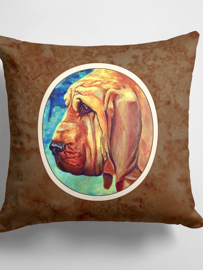 Caroline's Treasures 14 in x 14 in Outdoor Throw PillowBloodhound Fabric Decorative Pillow product