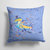 14 in x 14 in Outdoor Throw PillowBlue Marlin Fish Fabric Decorative Pillow