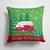 14 in x 14 in Outdoor Throw PillowChristmas Vintage Glamping Trailer Fabric Decorative Pillow