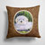 14 in x 14 in Outdoor Throw PillowCoton de Tulear Fabric Decorative Pillow