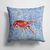 14 in x 14 in Outdoor Throw PillowCrawfish Cool Water Fabric Decorative Pillow