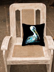 14 in x 14 in Outdoor Throw PillowDressed in Black Pelican Fabric Decorative Pillow