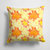 14 in x 14 in Outdoor Throw PillowFall Leaves Scattered Fabric Decorative Pillow