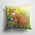 14 in x 14 in Outdoor Throw PillowFox in Flowers by Sarah Adams Fabric Decorative Pillow