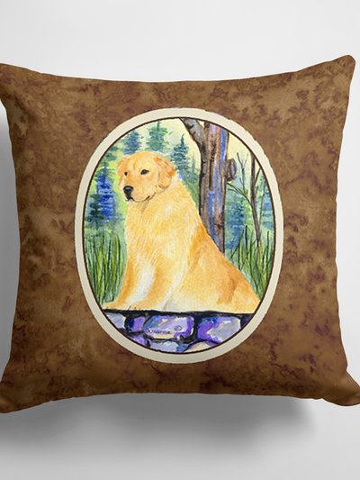 Caroline's Treasures 14 in x 14 in Outdoor Throw PillowGolden Retriever Fabric Decorative Pillow product