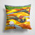 14 in x 14 in Outdoor Throw PillowGolf Clubs Golfer Fabric Decorative Pillow