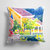 14 in x 14 in Outdoor Throw PillowHouses Fabric Decorative Pillow