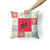 14 in x 14 in Outdoor Throw PillowMalaysian Serama Chicken Love Fabric Decorative Pillow