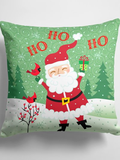 Caroline's Treasures 14 in x 14 in Outdoor Throw PillowMerry Christmas Santa Claus Ho Ho Ho Fabric Decorative Pillow product