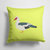 14 in x 14 in Outdoor Throw PillowMuscovy Duck Green Fabric Decorative Pillow