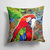 14 in x 14 in Outdoor Throw PillowParrot Fabric Decorative Pillow