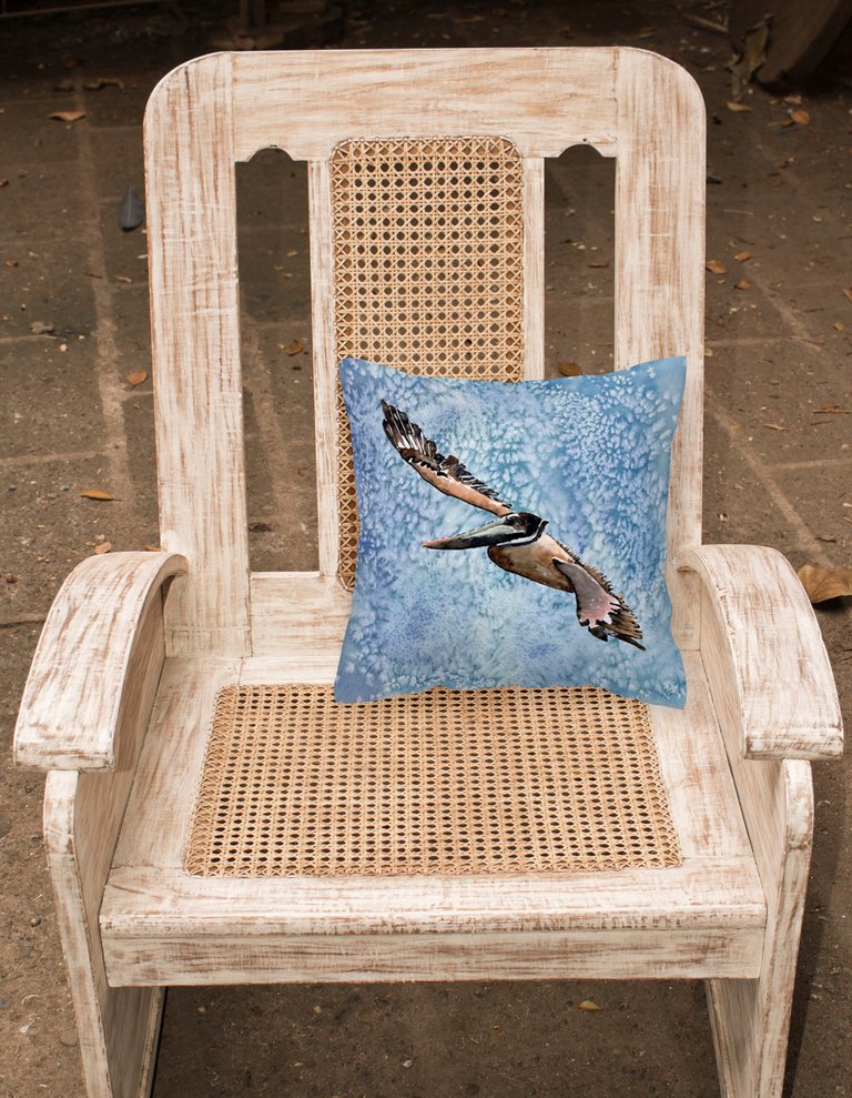 14 in x 14 in Outdoor Throw PillowPelican Fabric Decorative Pillow