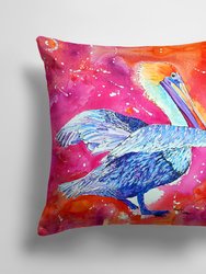 14 in x 14 in Outdoor Throw PillowPelican Fabric Decorative Pillow