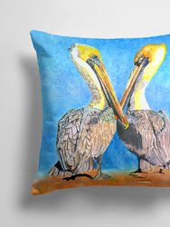 14 in x 14 in Outdoor Throw PillowPelican Fabric Decorative Pillow
