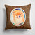 14 in x 14 in Outdoor Throw PillowPomeranian  Fabric Decorative Pillow