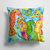 14 in x 14 in Outdoor Throw PillowSeahorse Fabric Decorative Pillow