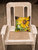 14 in x 14 in Outdoor Throw PillowSunflowers Fabric Decorative Pillow