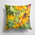 14 in x 14 in Outdoor Throw PillowSunflowers Fabric Decorative Pillow