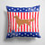 14 in x 14 in Outdoor Throw PillowUSA Patriotic Golden Retriever Fabric Decorative Pillow