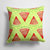 14 in x 14 in Outdoor Throw PillowWatercolor Watermelon Fabric Decorative Pillow