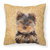 14 in x 14 in Outdoor Throw PillowYorkie Puppy / Yorkshire Terrier Fabric Decorative Pillow