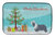14 in x 21 in Bearded Collie Dog Merry Christmas Tree Dish Drying Mat