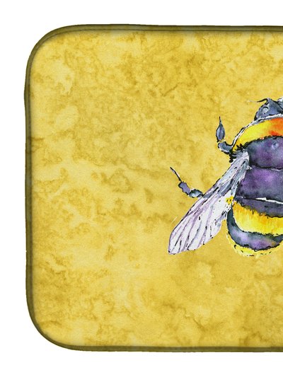 Caroline's Treasures 14 in x 21 in Bee on Yellow Dish Drying Mat product