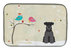 14 in x 21 in Christmas Presents between Friends Schnauzer - Black Dish Drying Mat