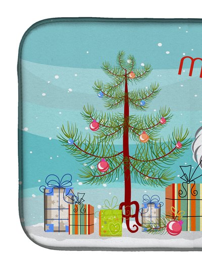 Caroline's Treasures 14 in x 21 in Christmas Tree and Maltese Dish Drying Mat product