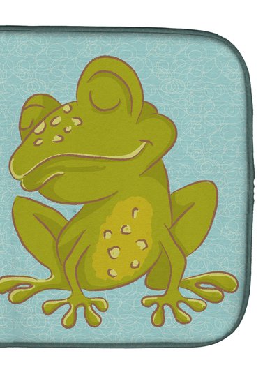 Caroline's Treasures 14 in x 21 in Frog Welcome Dish Drying Mat product