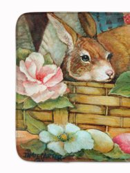 19 in x 27 in A Touch of Color Rabbit Easter Machine Washable Memory Foam Mat