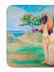 19 in x 27 in Afghan Hound Machine Washable Memory Foam Mat