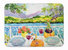 19 in x 27 in Afternoon of Grape Delights Wine Machine Washable Memory Foam Mat