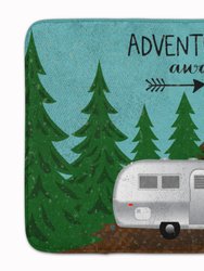 19 in x 27 in Airstream Camper Adventure Awaits Machine Washable Memory Foam Mat
