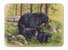 19 in x 27 in Black Bears by Daphne Baxter Machine Washable Memory Foam Mat