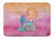 19 in x 27 in Blonde Mermaid Watercolor Machine Washable Memory Foam Mat