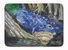 19 in x 27 in Blue Alligator Machine Washable Memory Foam Mat