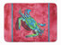 19 in x 27 in Blue Crab on Red Machine Washable Memory Foam Mat