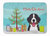 19 in x 27 in Christmas Tree and Bernese Mountain Dog Machine Washable Memory Foam Mat