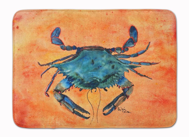 19 in x 27 in Crab Machine Washable Memory Foam Mat